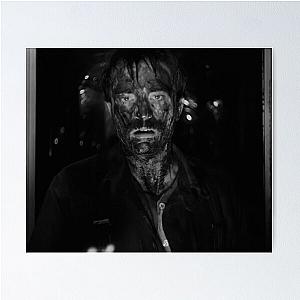 Robert Pattinson painted with blood Poster